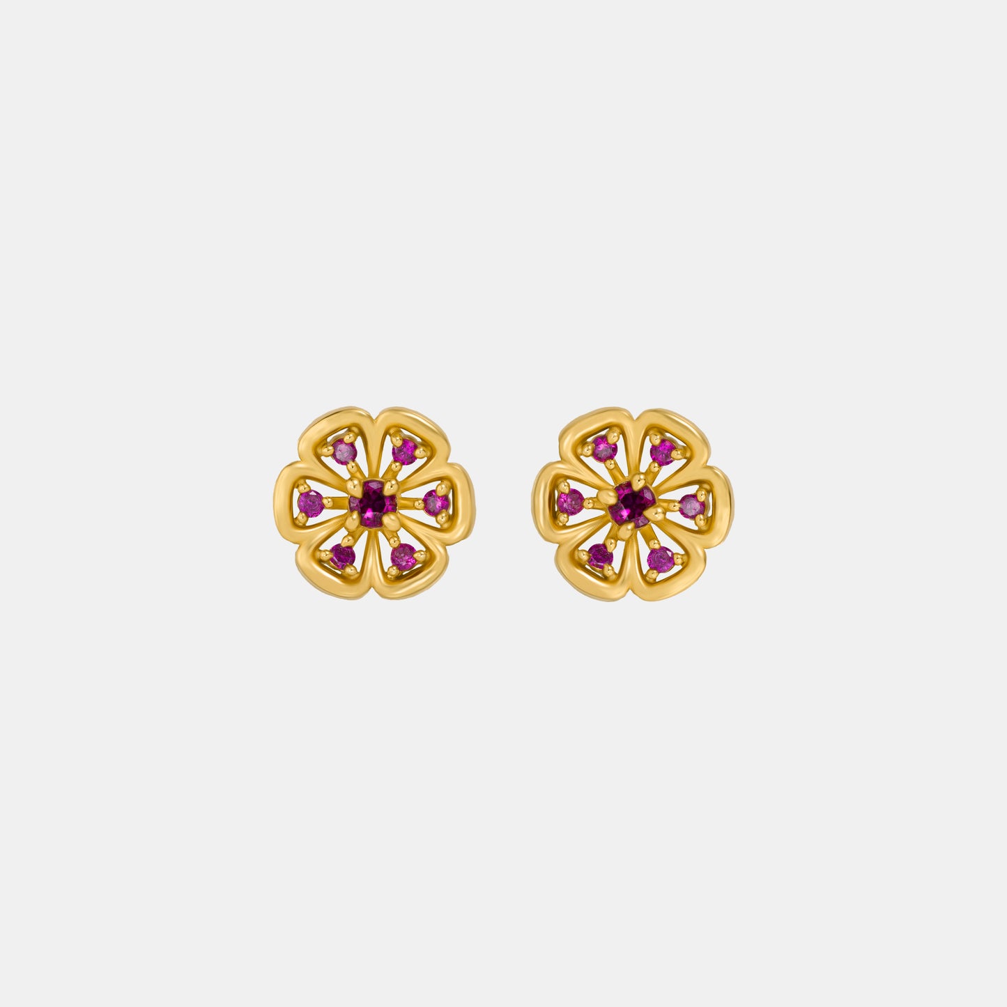 white blossom earrings