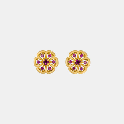 White Blossom Earrings