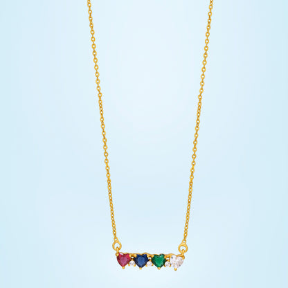 Spectrum of Hearts Necklace