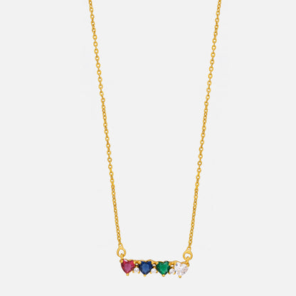 Spectrum of Hearts Necklace