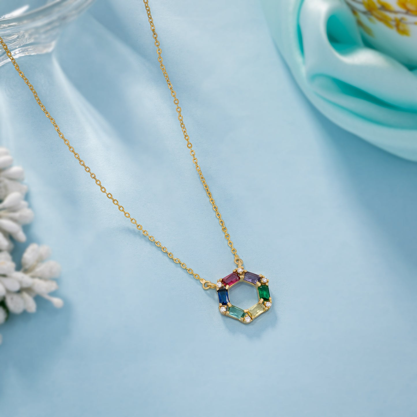 necklace_multi stone_golden_1