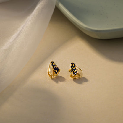 The Golden and Sapphire Earrings