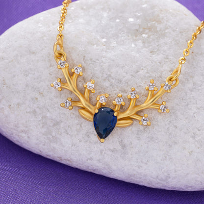 Blue Regal Blossom Pendant