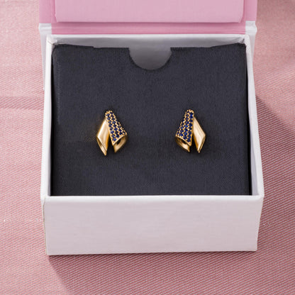 The Golden and Sapphire Earrings