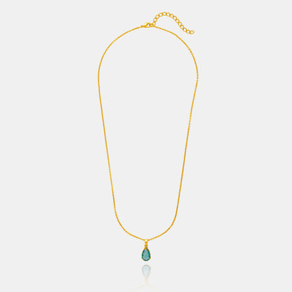 Aqua Green Tear Pendant