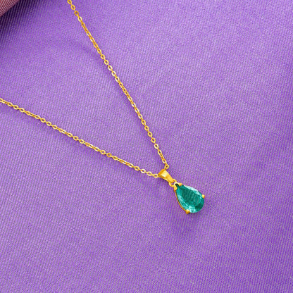 Aqua Green Tear Pendant