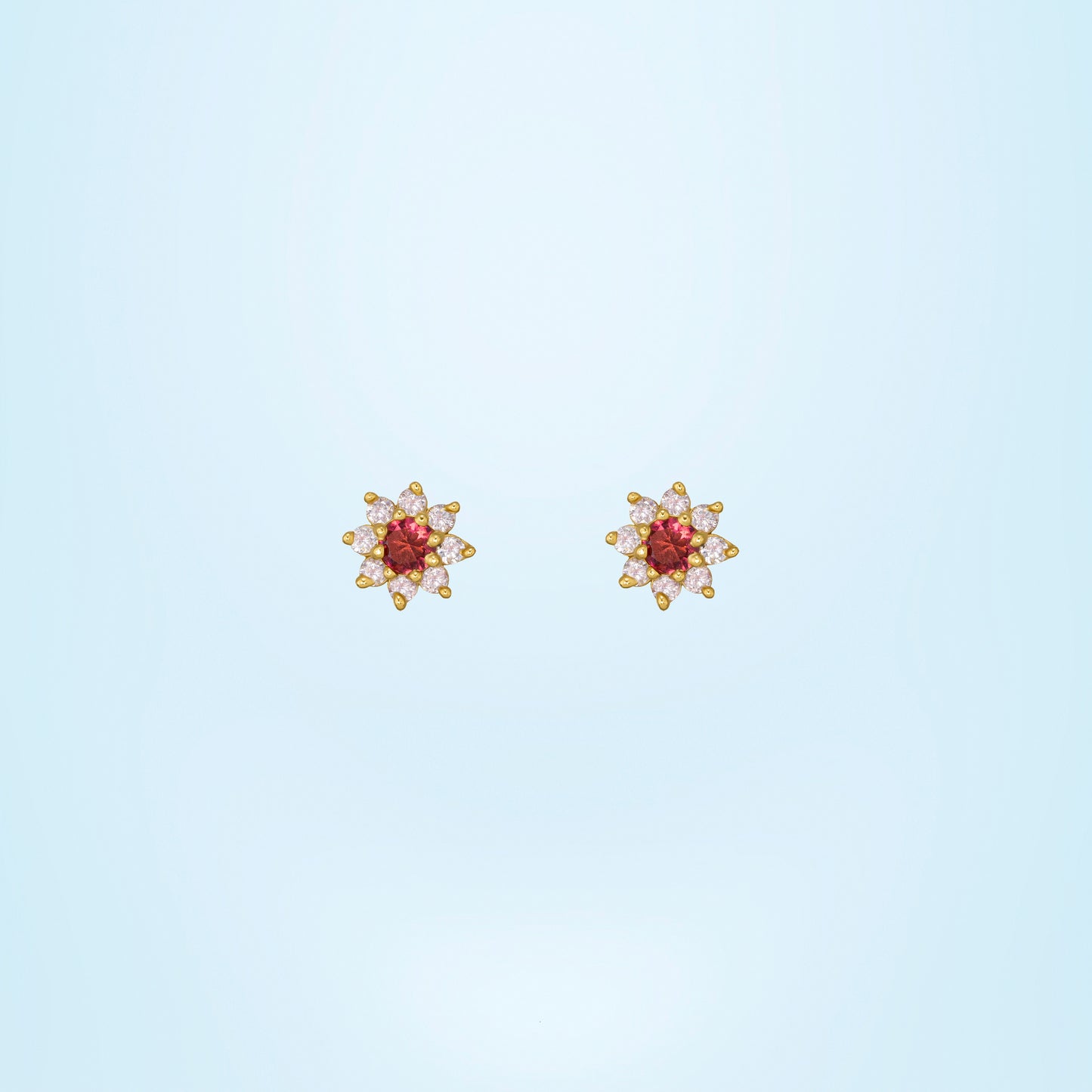 blue blossom radiance stud