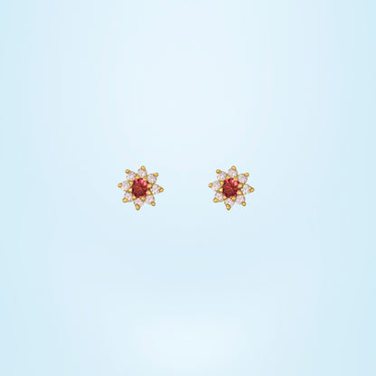 Blue Blossom Radiance Stud