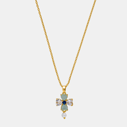 Aqua Petal Harmony Pendant