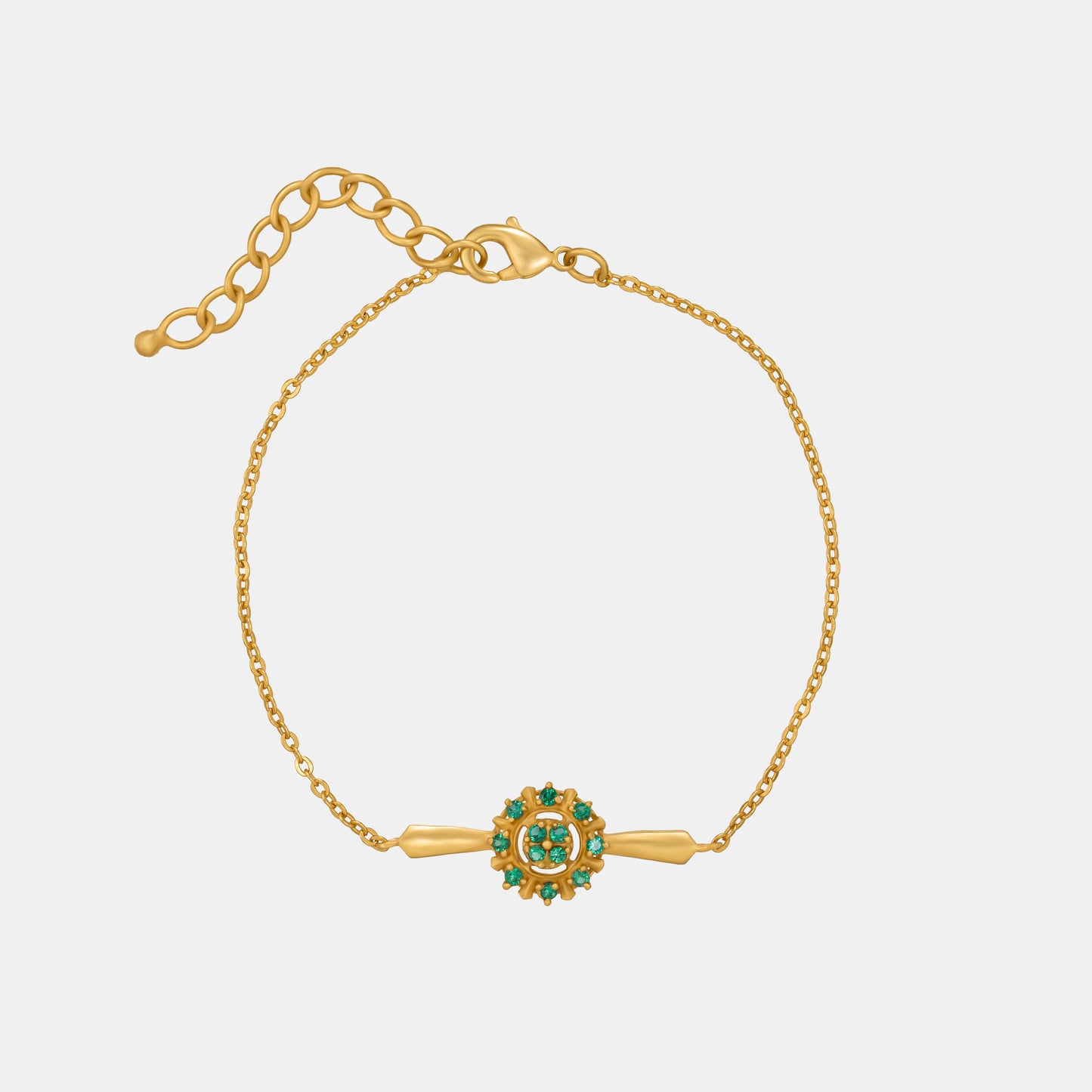 green emerald radiance bracelet