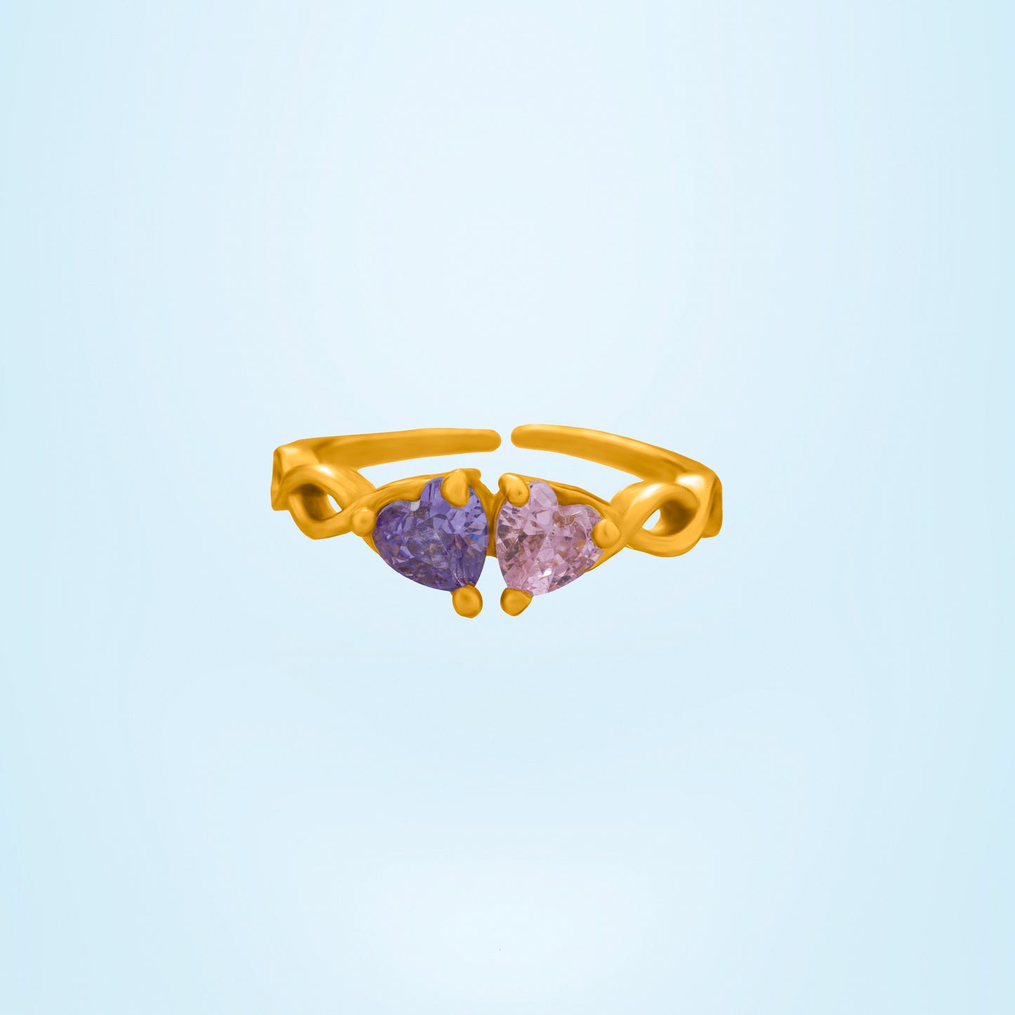 golden ring with a stone