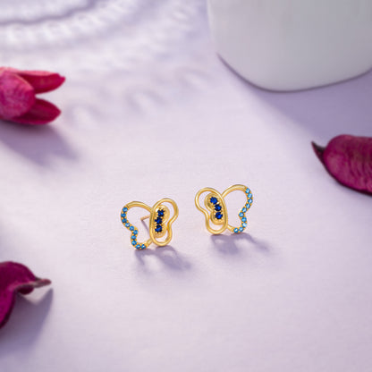 Blue Flutter Butterfly Earrings