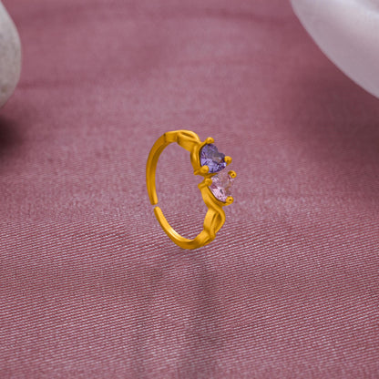 Golden Ring with a Stone