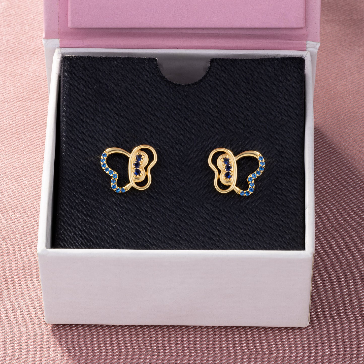 flutter butterfly earrings