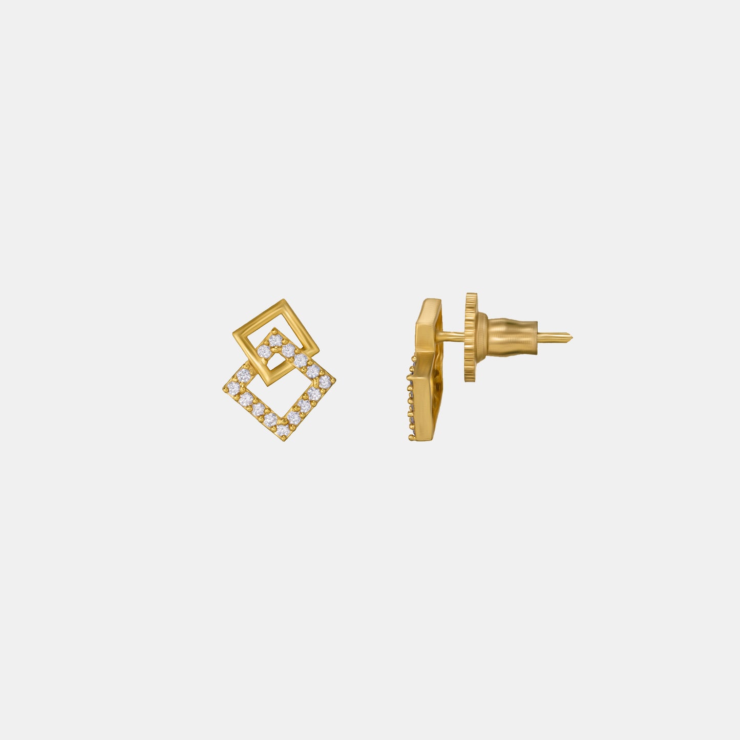 red radiance square studs