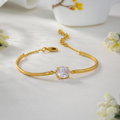 Bracelet_White Stone_Golden_1