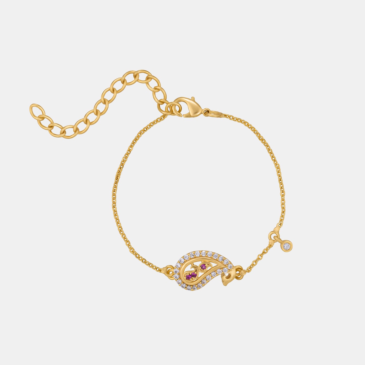 designer motif golden bracelet