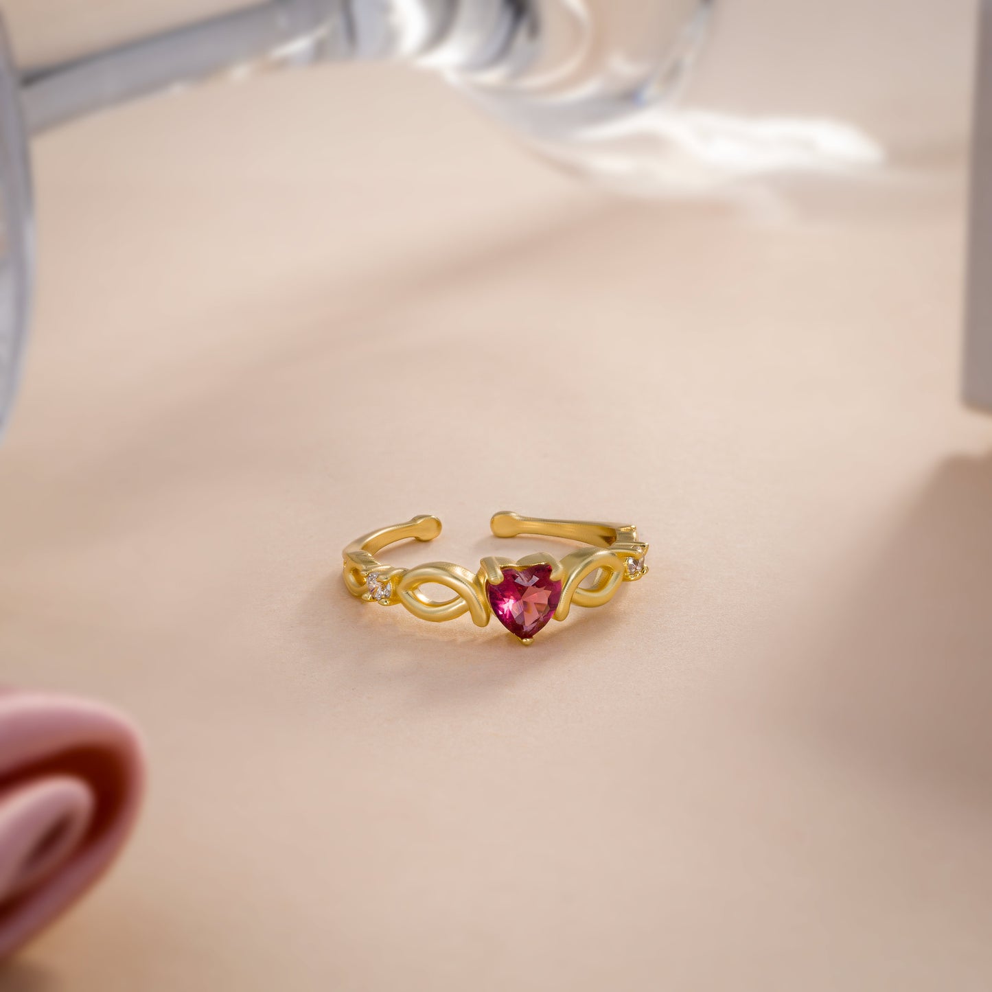 free golden ruby ring in every purchase