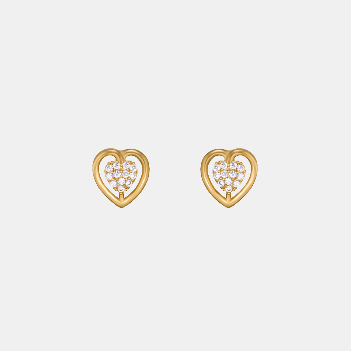 radiant heart studs