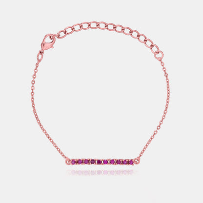 Rose Gold Line Bar Bracelet