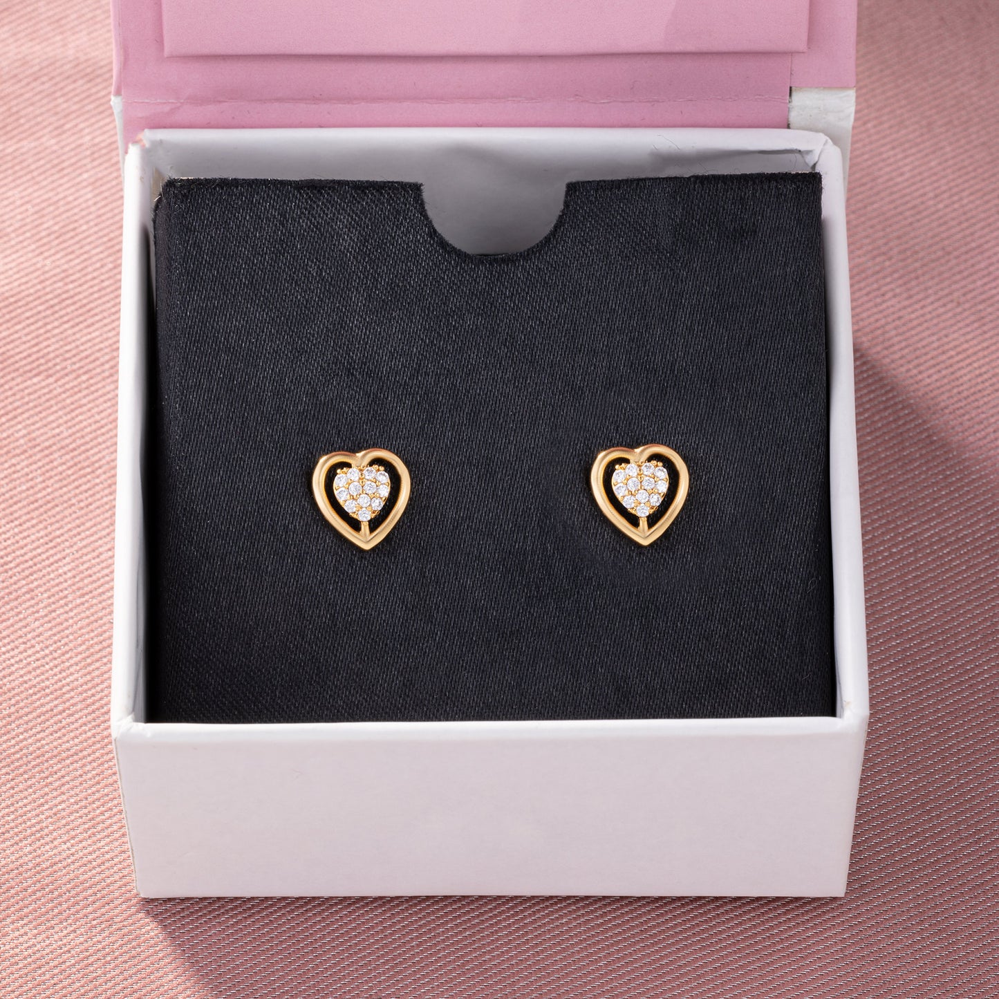 radiant heart studs