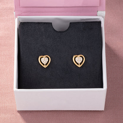 Radiant Heart Studs