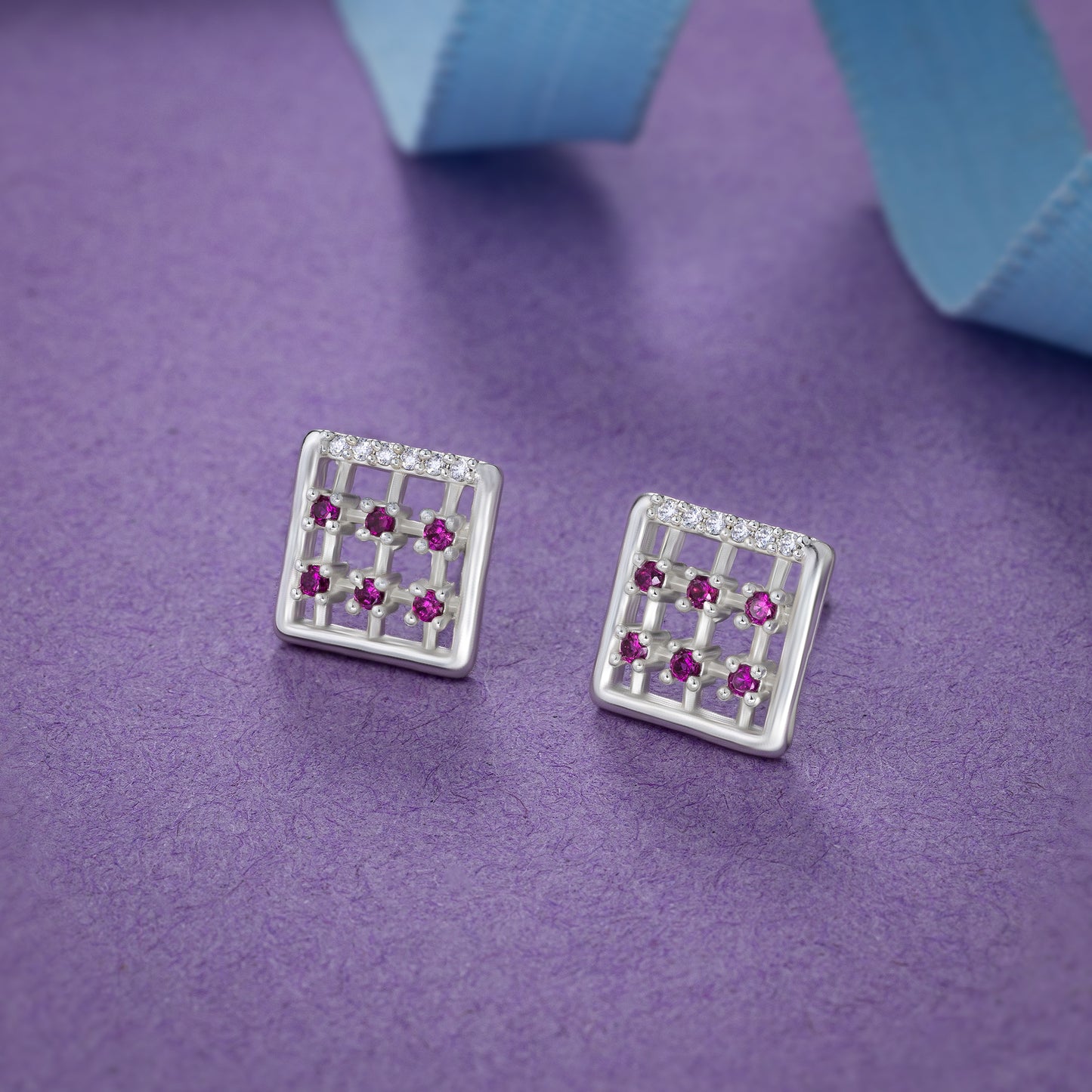 silver radiant grid studs