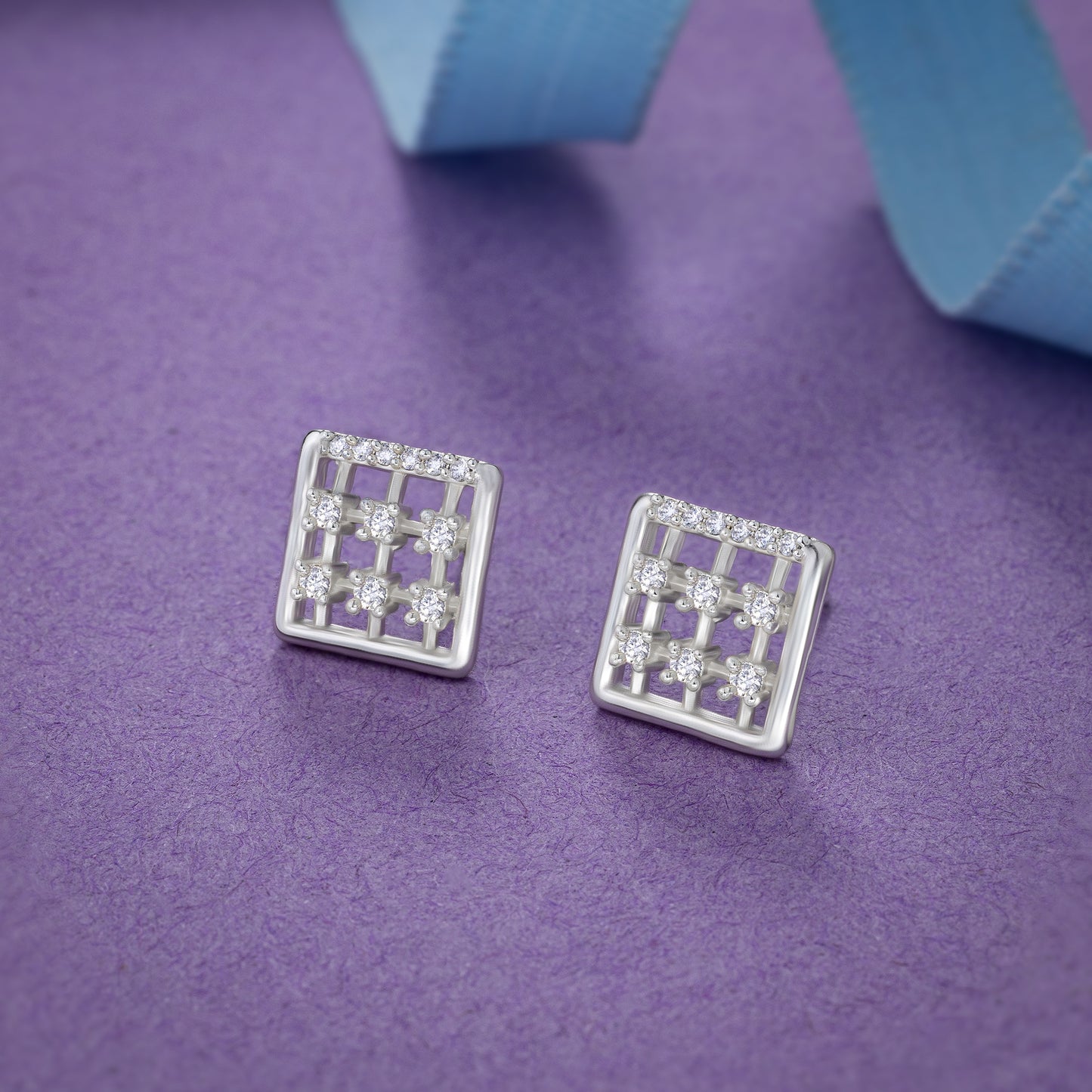 silver radiant grid studs