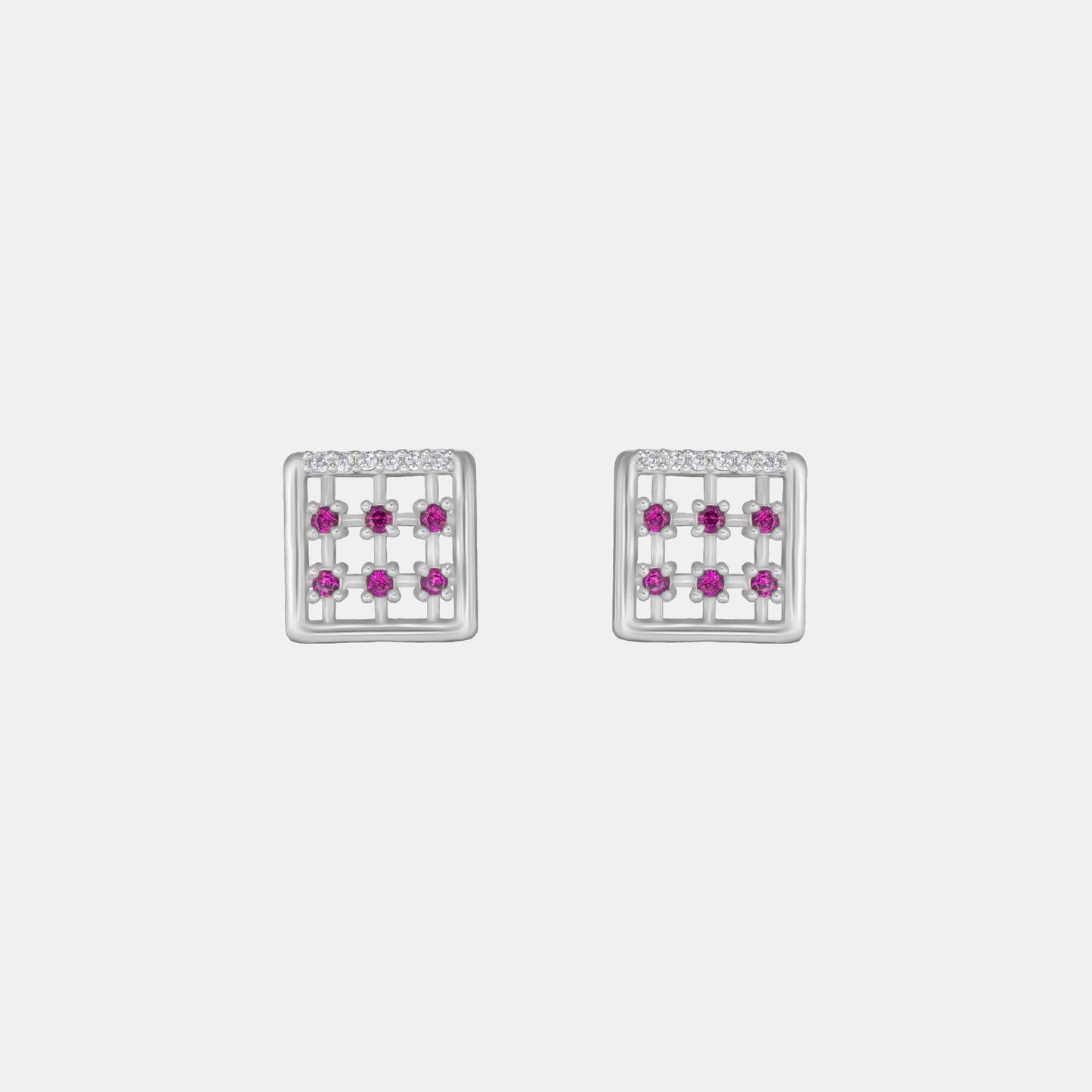 silver radiant grid studs