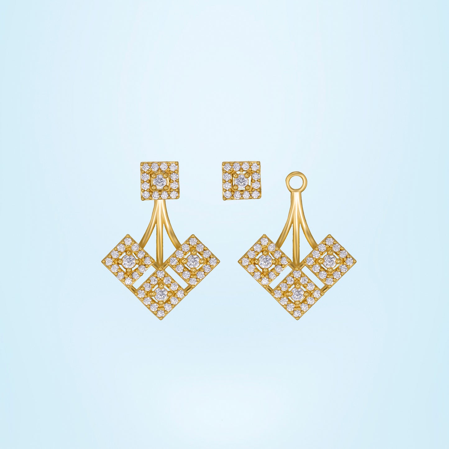 radiance geometric earrings