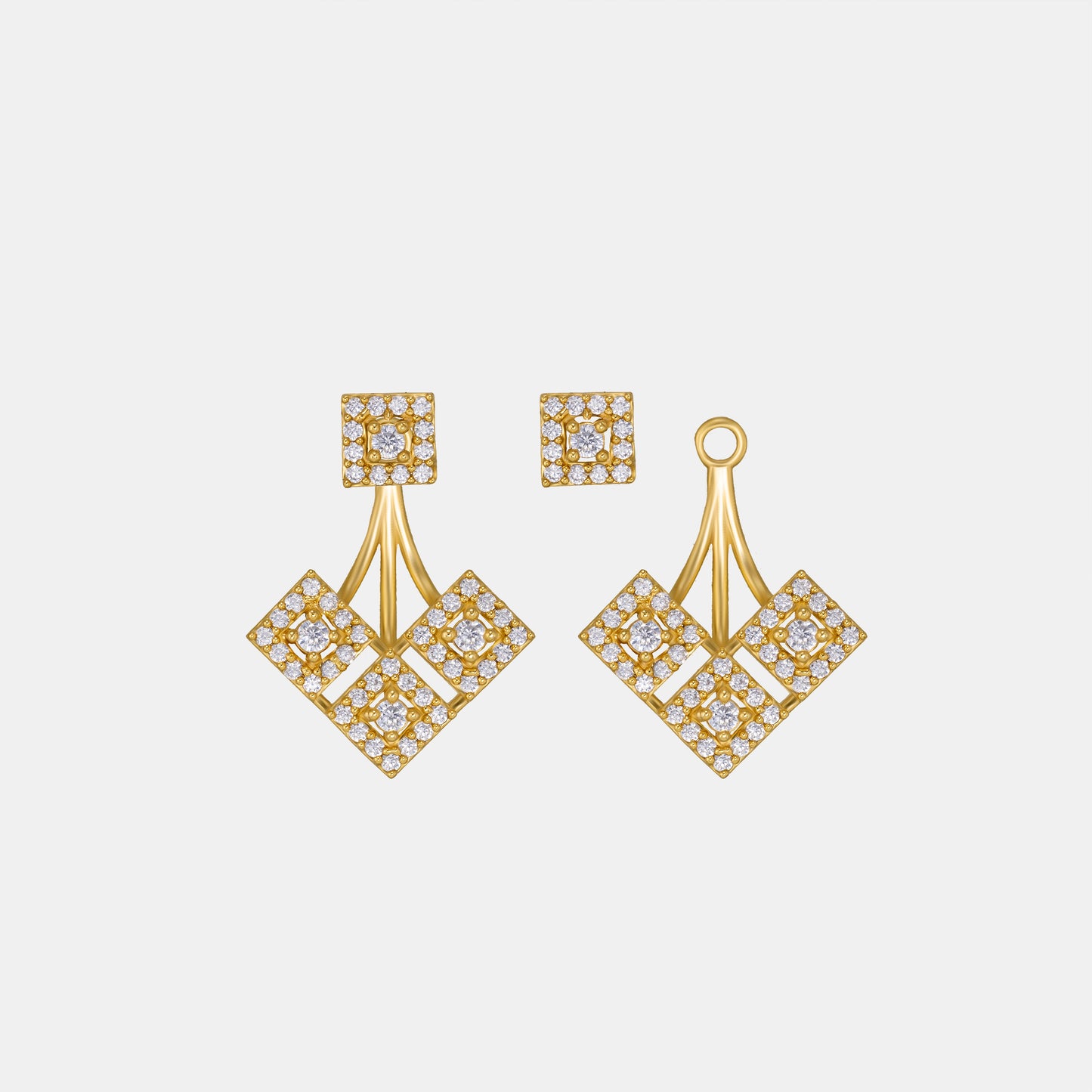 radiance geometric earrings