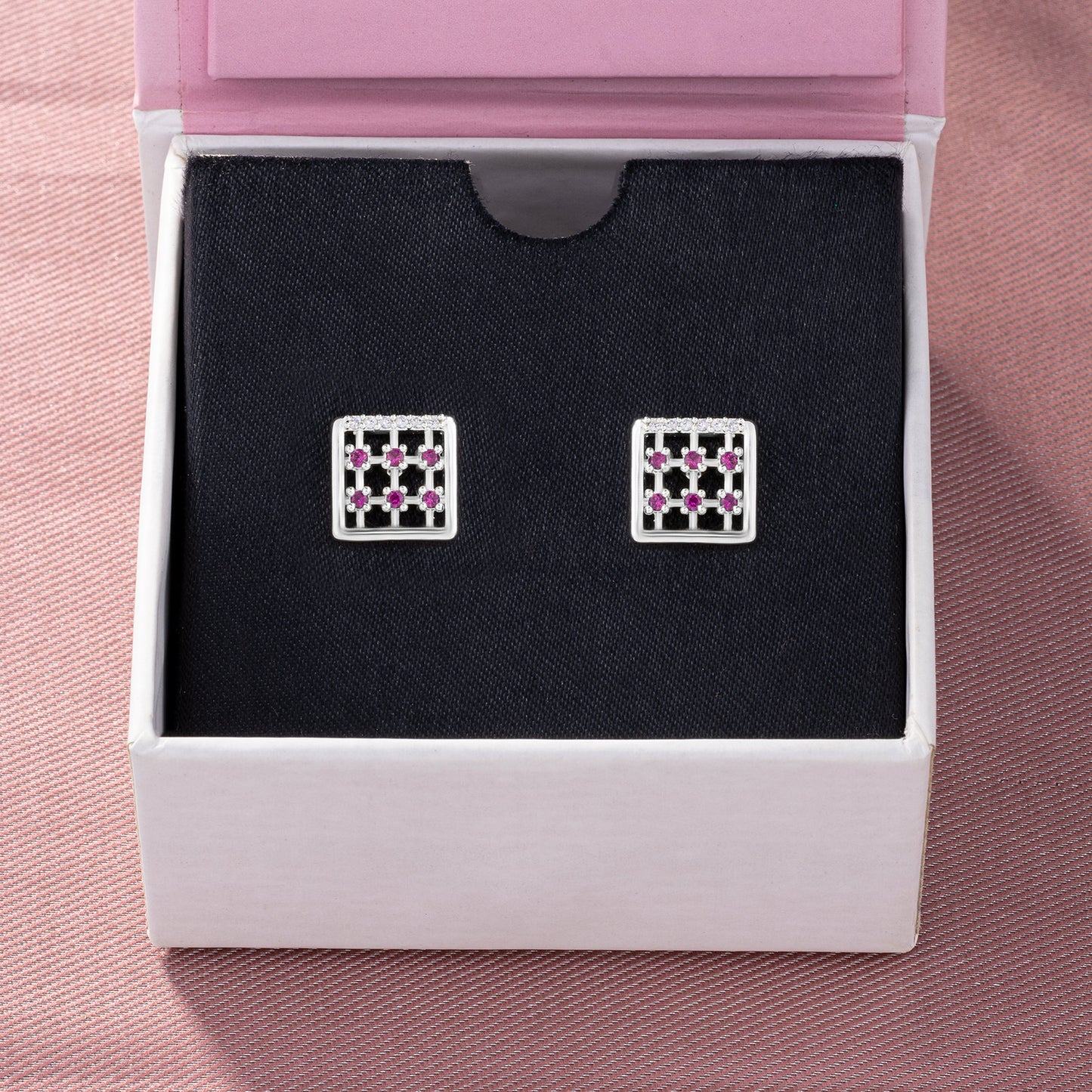 silver radiant grid studs