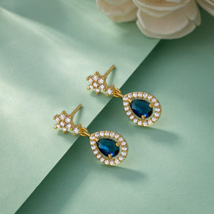 Blue Starry Blossom Earring