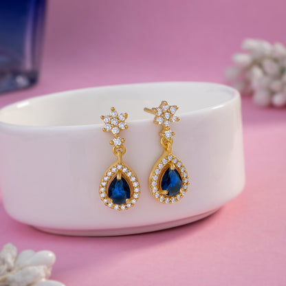 Blue Starry Blossom Earring