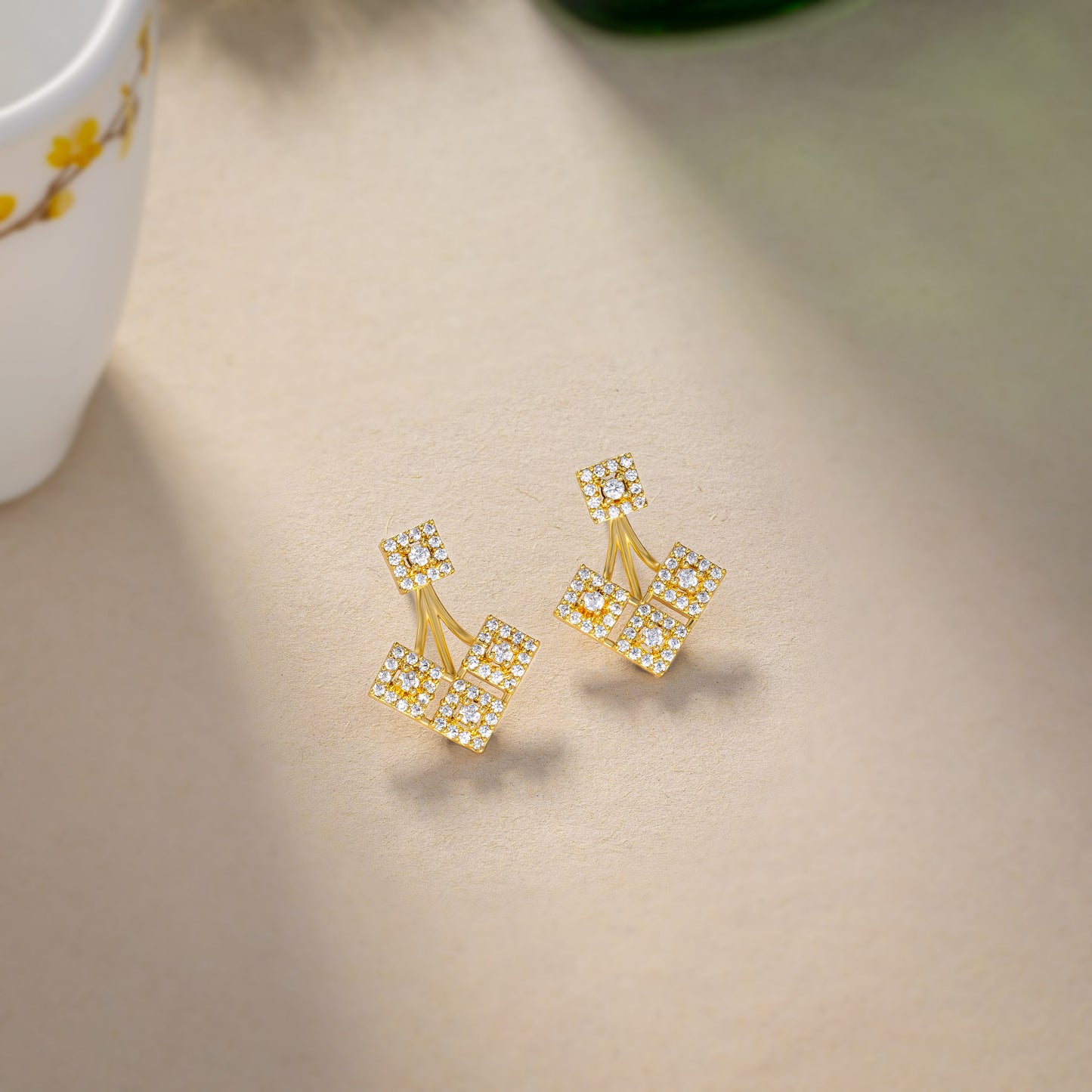 radiance geometric earrings