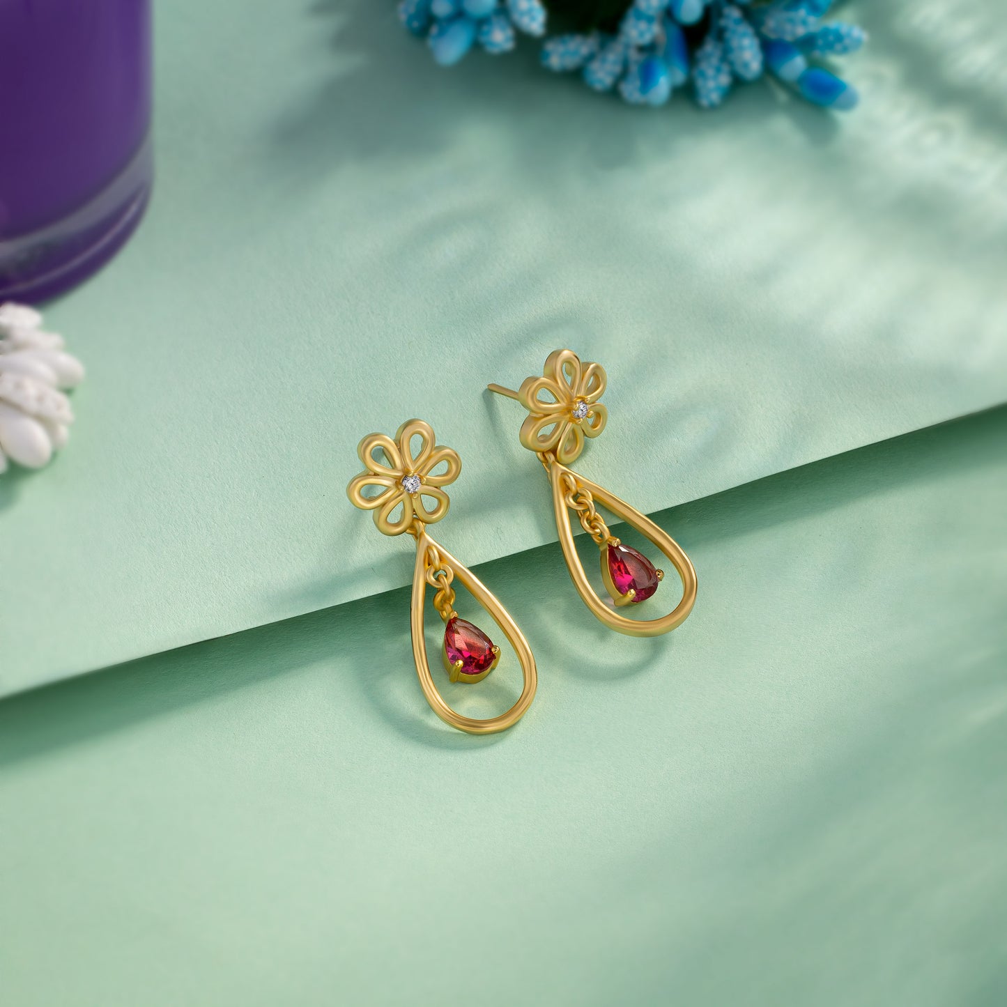 earring_red sone_golden_2