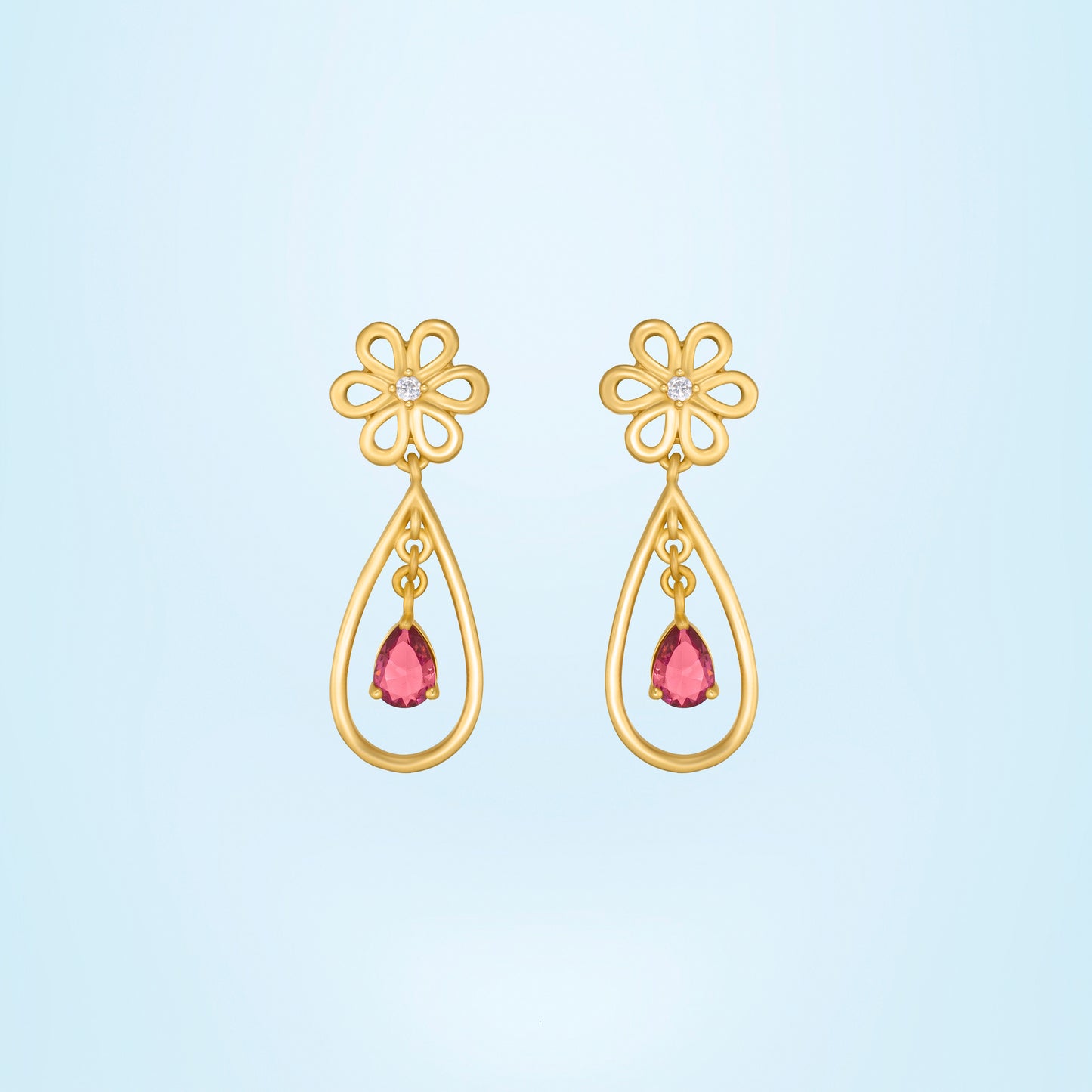 earring_red sone_golden_7