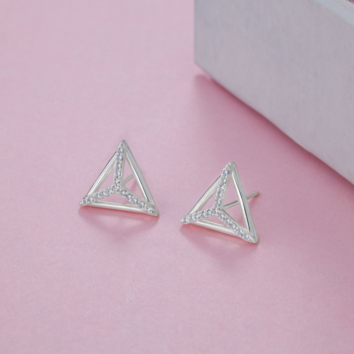 triad silver studs