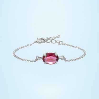 Silver Radiant Rose Bracelet