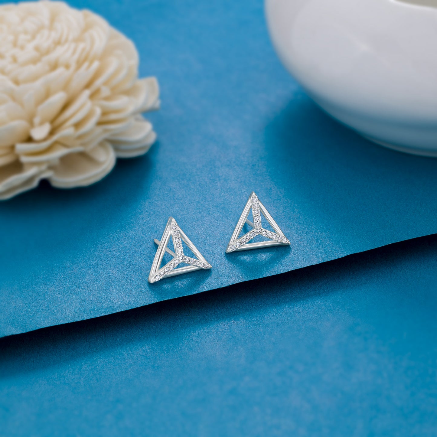 triad silver studs