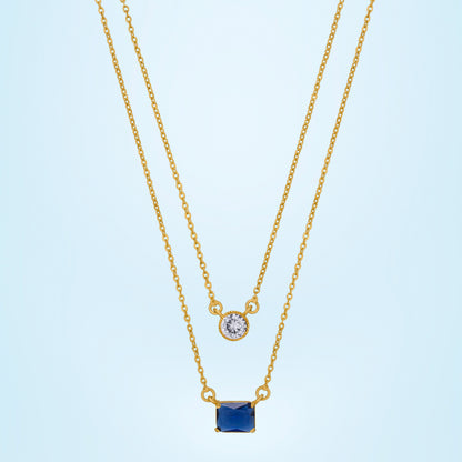 Blue Breeze Double Necklace