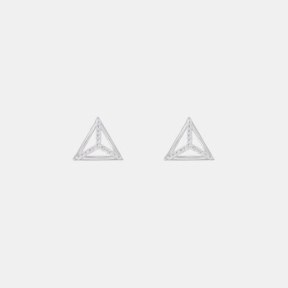 Red Triad Silver Studs