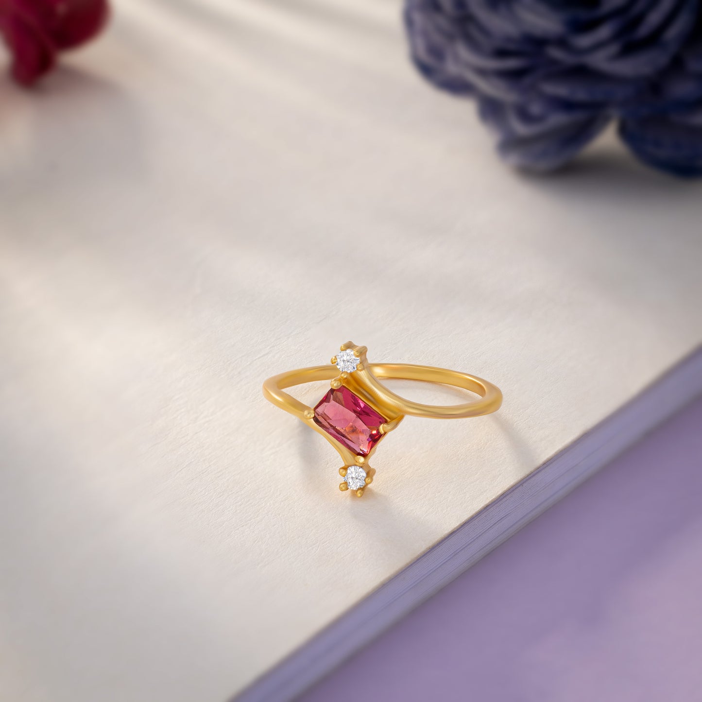 golden ruby whisper ring