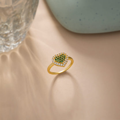 Green Heart Elegance Ring