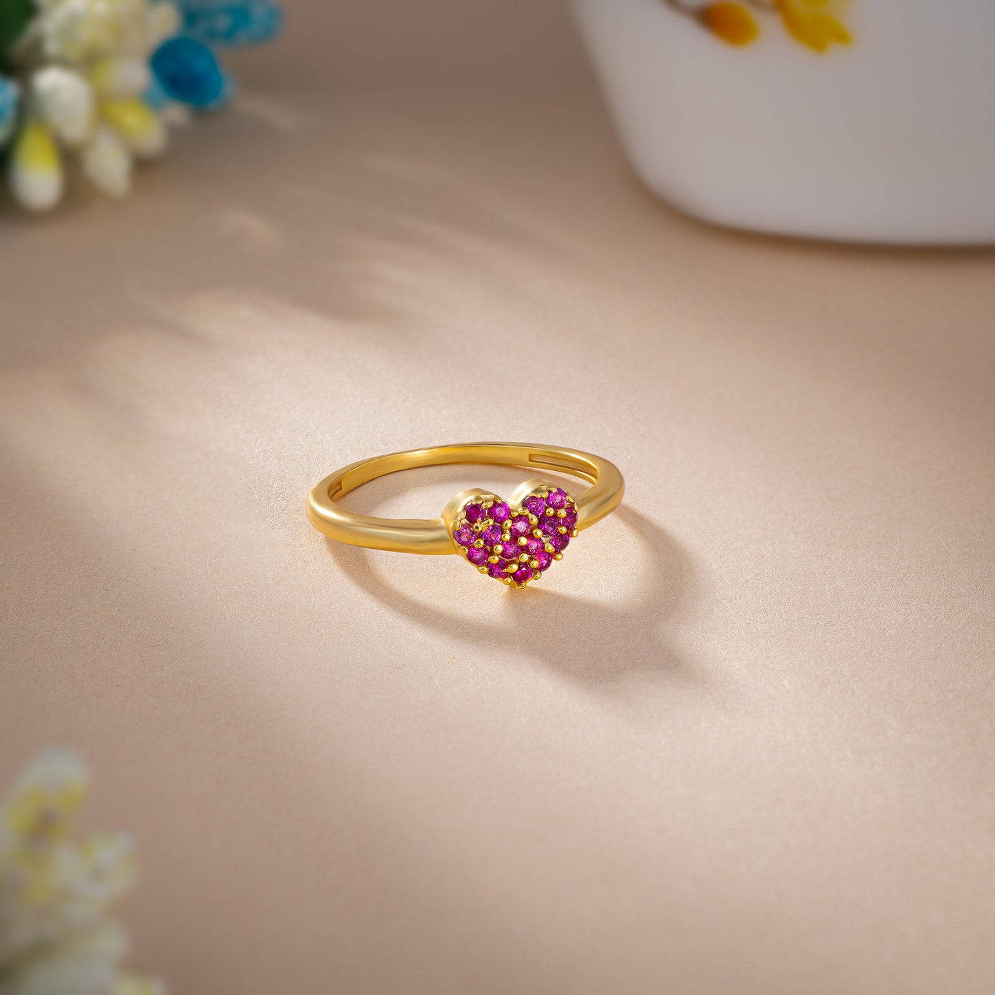 golden ring with a stone