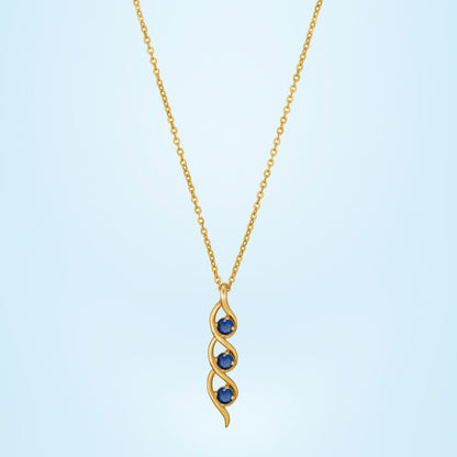 Blue Ethereal Twist Necklace