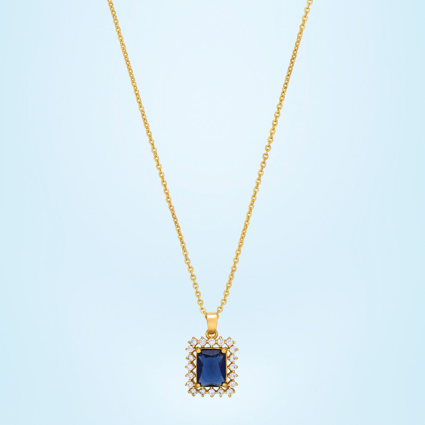 blue royal sapphire pendant