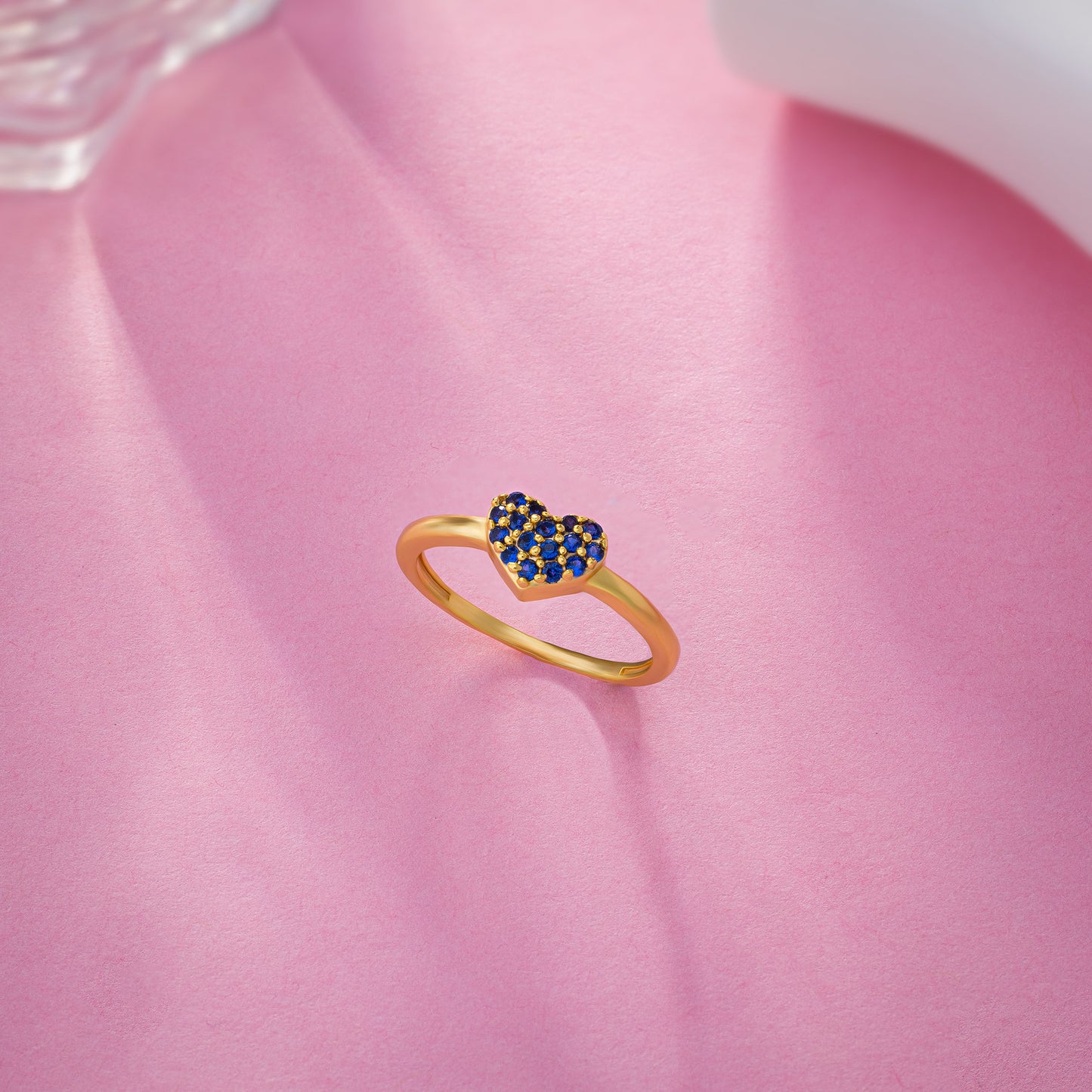 blue heart spark ring