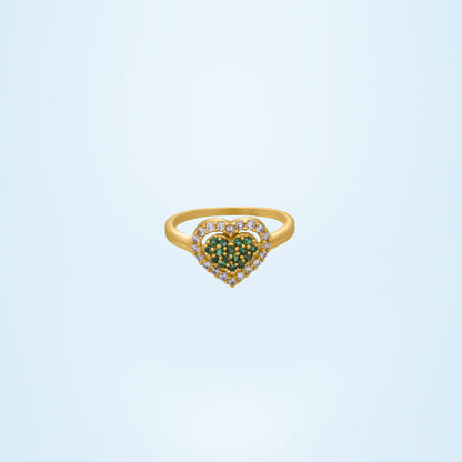 Green Heart Elegance Ring