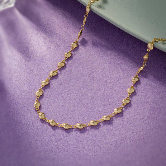 Golden Pebble Chain